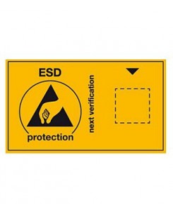 warning label ESD...
