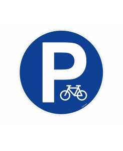 Panneau Parking vélos -...