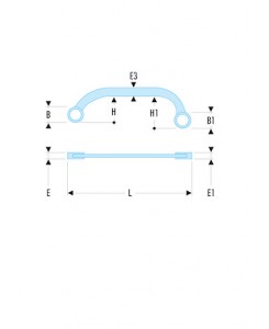 CLE POLYGONALE DEMI-LUNE