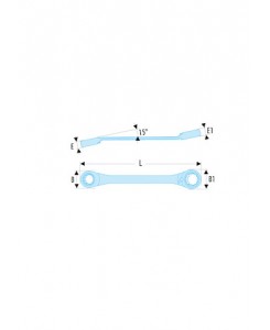 CLE CLIQUET OEIL 15D 6X7 MM