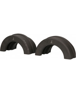 Paire de coquilles diam  74 mm