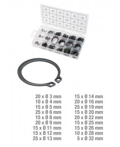Assortiment de circlips de...