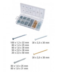 Assortiment de clous. 550 pcs