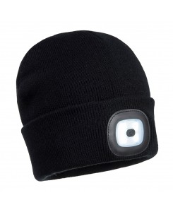 Rechargeable Twin LED Beanie