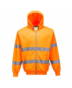 Hi-Vis Zip Front Hoodie