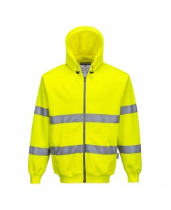 Hi-Vis Zip Front Hoodie