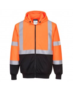 Hi-Vis Two-Tone Zipped Hoodie