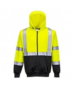 Hi-Vis Two-Tone Zipped Hoodie