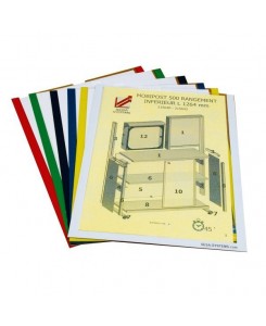 Lot de 5 FLEXDOC A4 jaune...