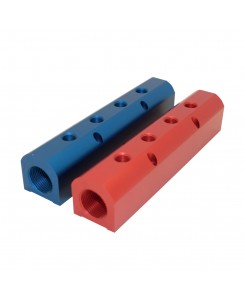 1½  Manifold 4 x 1/2 Red