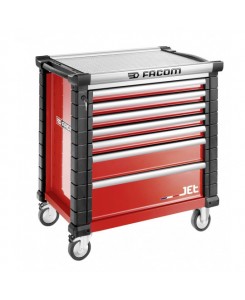Servante JETM4 7 tiroirs rouge
