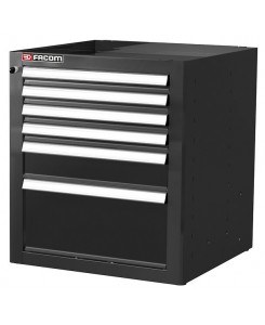 JLS MEUBLE BAS 6 TIROIRS NOIR