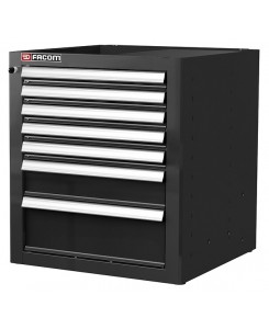 JLS MEUBLE BAS 7 TIROIRS NOIR