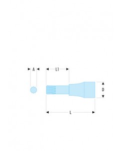 DOUIL-TVIS 1/2' XZN M6
