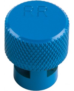 Capuchon bleu de dégonflage...