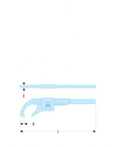 CLE A ERGOT A CREMAILLERE 50MM