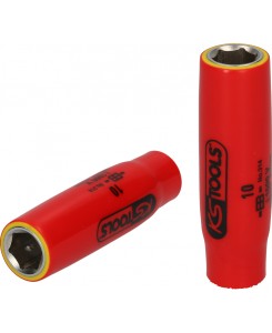 Douille longue 1/4 isolée 6...