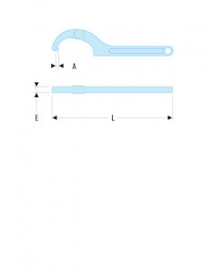 CLE A ERGOT ARTICULEE 50 MM