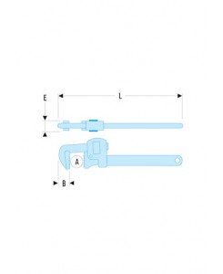 SLS CLE SERRE-TUBE STILLSON...