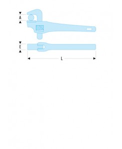 CLE SERRE-TUBE 90  EN BOUT 24'