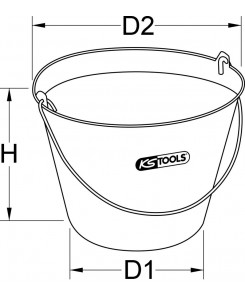 Seau caoutchouc synthétique...