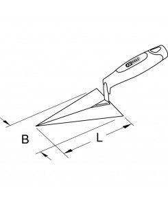 Truelle triangulaire - lame...