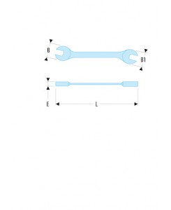 CLE A FOURCHE 6X7 MM