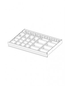 JEU DE 27 CLOISONS TIROIR 75MM