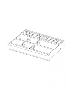 JEU DE 8 CLOISONS TIROIR 125MM