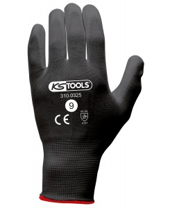 Gants microfibres noirs,...