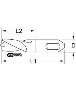 Foret à dépointer HSSE TiN,...