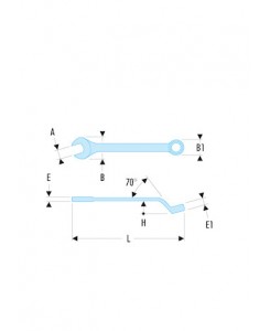 CLE MIXTE CONTRECOUDEE 13 MM