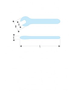 CLE A FOURCHE ISOLEE 12 MM