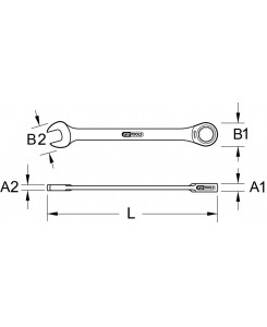 Clé mixte à cliquet...
