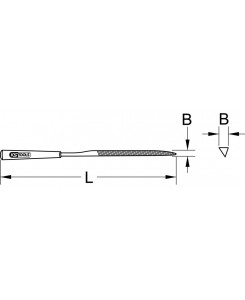 Lime aiguille couteau 5 mm...