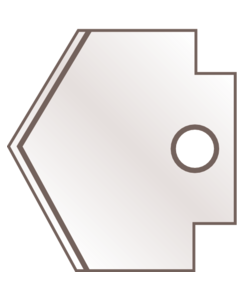 LAME A BOUT  TRIANGULAIRE...