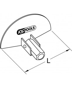 Raclette demi-lune, Ø12 mm