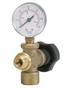 Robinet et manomètre, 0 -...