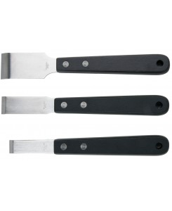 Jeu de 3 grattoirs à lame inox