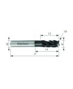 Solid carbide end mill...