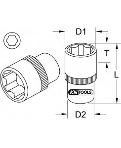 Douille 6 pans ULTIMATE®...