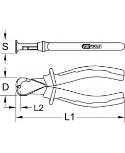 Pince coupante frontale...