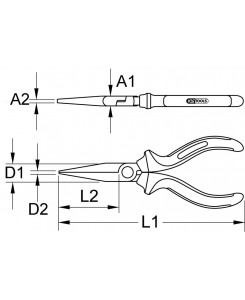 Pince à bec plat...