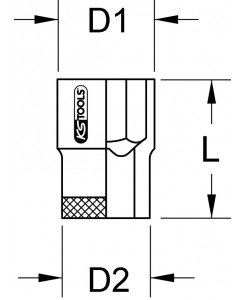 Douille 1-2'' BRONZEplus. 12mm