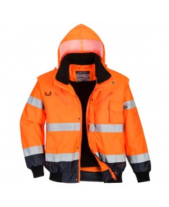 Hi-Vis Contrast Bomber Jacket