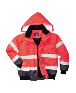 Hi-Vis Contrast Bomber Jacket