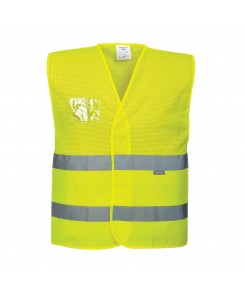 Hi-Vis Half Mesh Vest