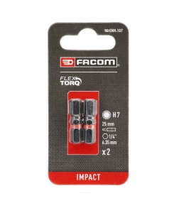 2 EMBOUTS 25 MM 6 PANS 7MM...