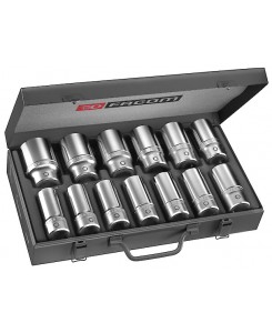 COFFRET DOUILLE 3/4 6P.LONG MM