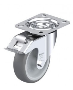 Roulette pivotante en tôle...